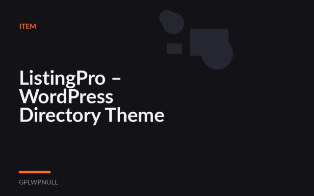 ListingPro – WordPress Directory Theme