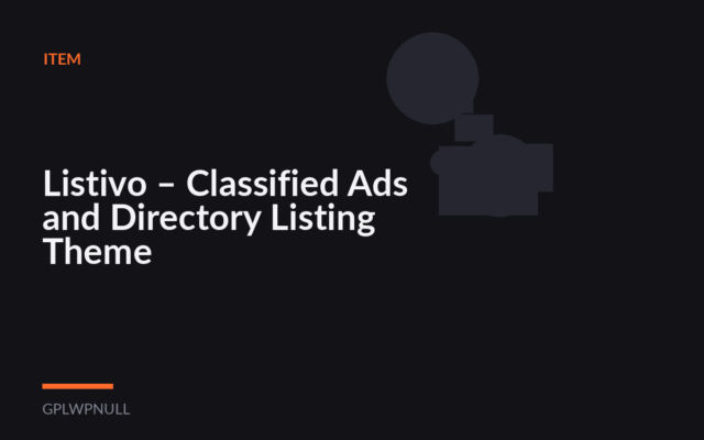 Listivo – Classified Ads and Directory Listing Theme