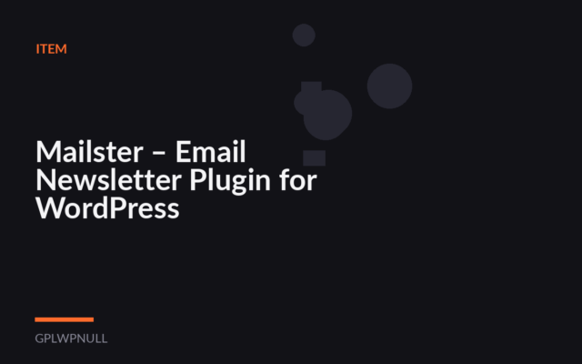 Mailster – Email Newsletter Plugin for WordPress