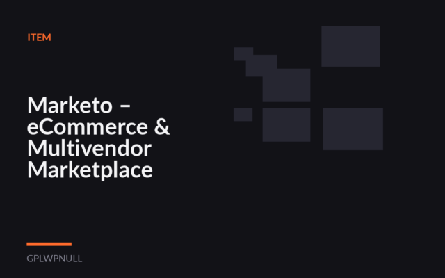 Marketo – eCommerce & Multivendor Marketplace Woocommerce WordPress Theme