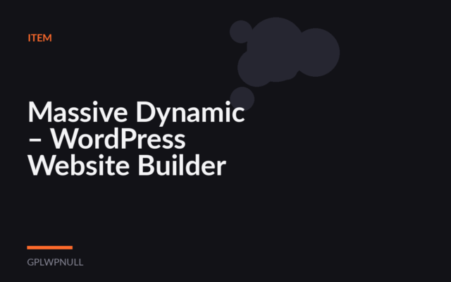 Massive Dynamic – WordPress Website Builder