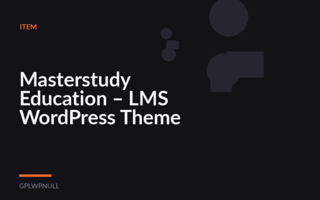 Masterstudy Education – LMS WordPress Theme