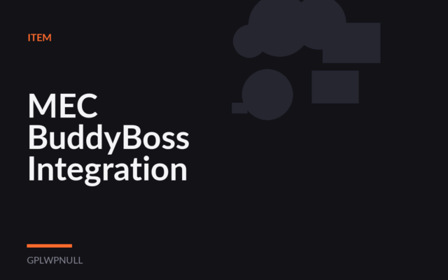 MEC BuddyBoss Integration