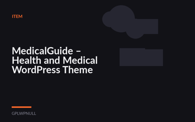 MedicalGuide – Health and Medical WordPress Theme