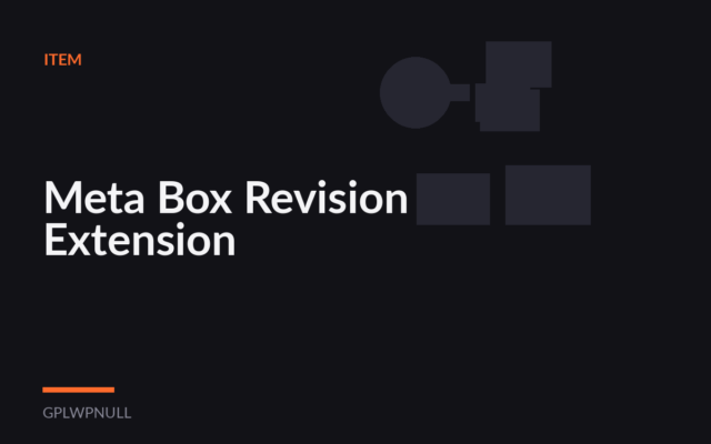 Meta Box Revision Extension