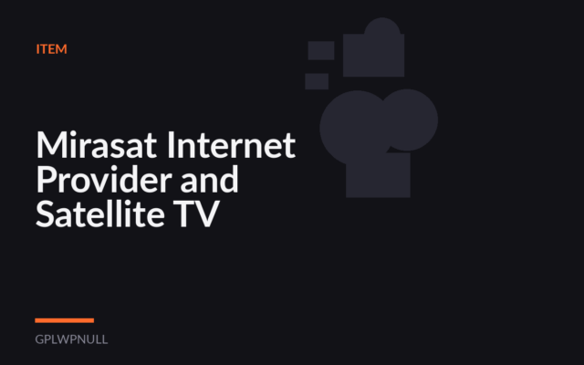 Mirasat Internet Provider and Satellite TV
