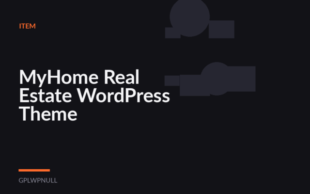 MyHome Real Estate WordPress Theme