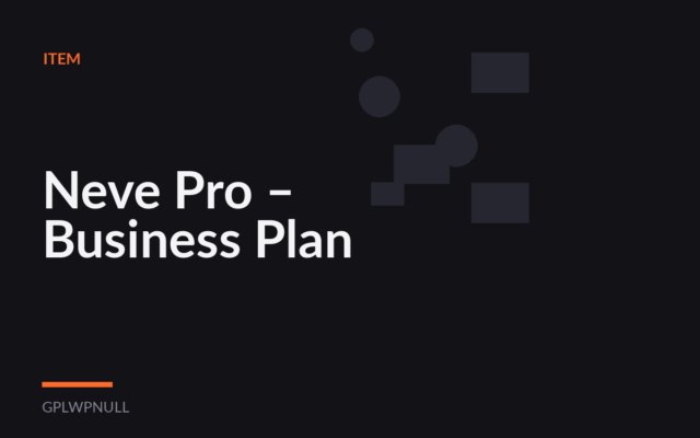 Neve Pro – Business Plan