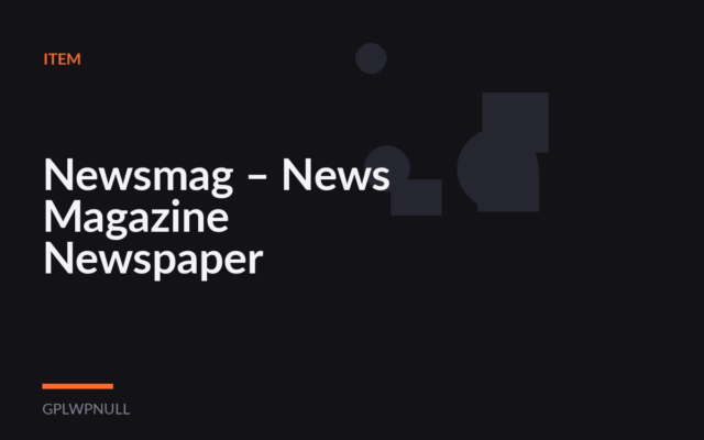Newsmag – News Magazine Newspaper