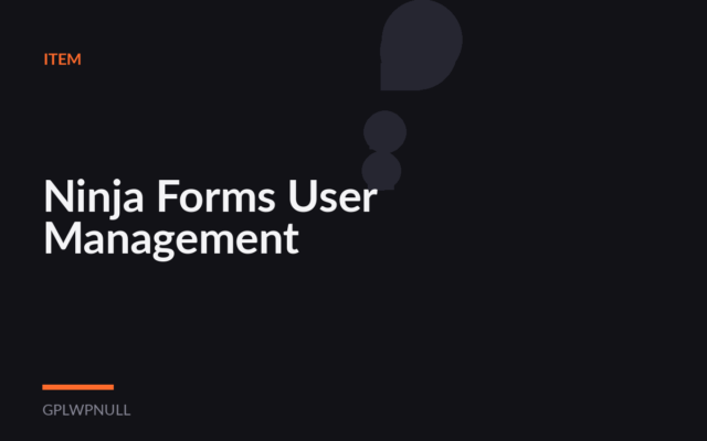 Ninja Forms User Management