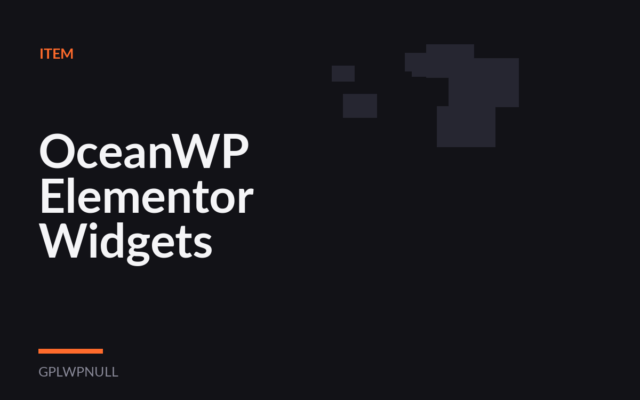 OceanWP Elementor Widgets