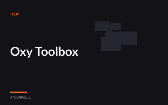 Oxy Toolbox