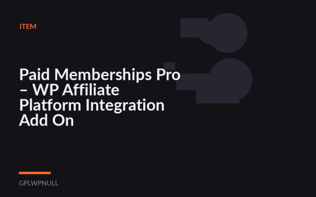 Paid Memberships Pro – WP Affiliate Platform Integration Add On