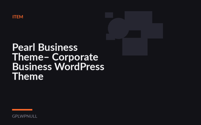 Pearl Business Theme– Corporate Business WordPress Theme