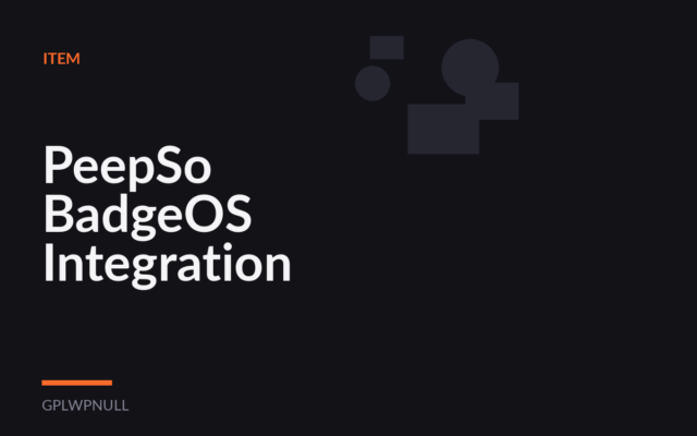 PeepSo BadgeOS Integration