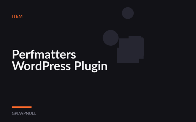 Perfmatters WordPress Plugin