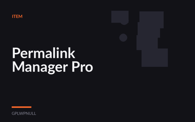 Permalink Manager Pro