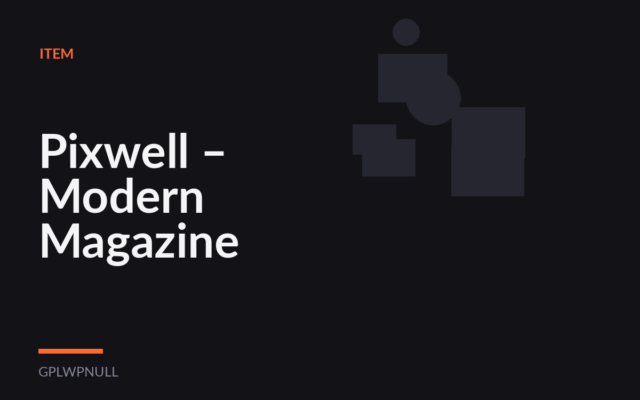 Pixwell – Modern Magazine