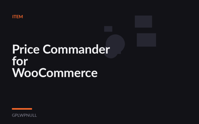 Price Commander for WooCommerce