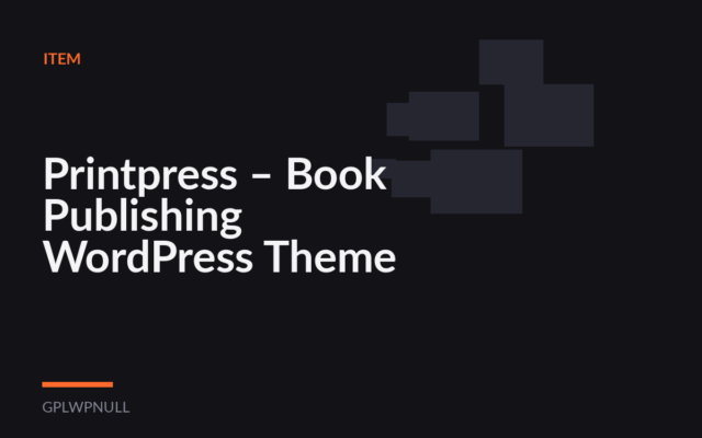 Printpress – Book Publishing WordPress Theme