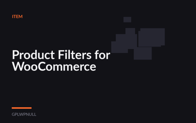 Product Filters for WooCommerce