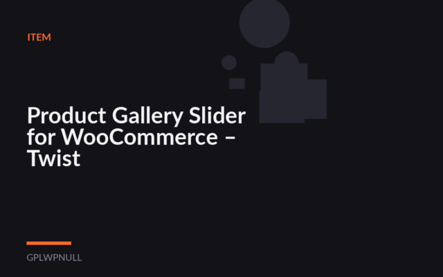 Product Gallery Slider for WooCommerce – Twist