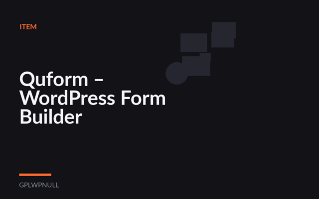 Quform – WordPress Form Builder