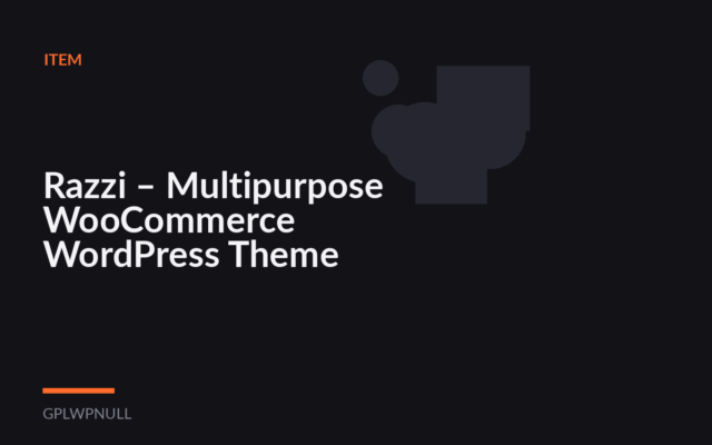 Razzi – Multipurpose WooCommerce WordPress Theme