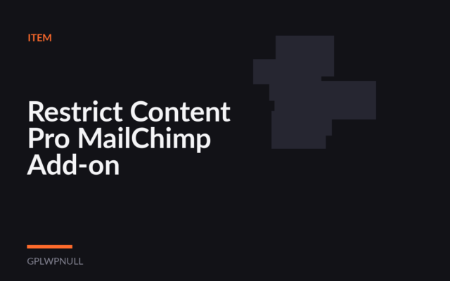 Restrict Content Pro MailChimp Add-on