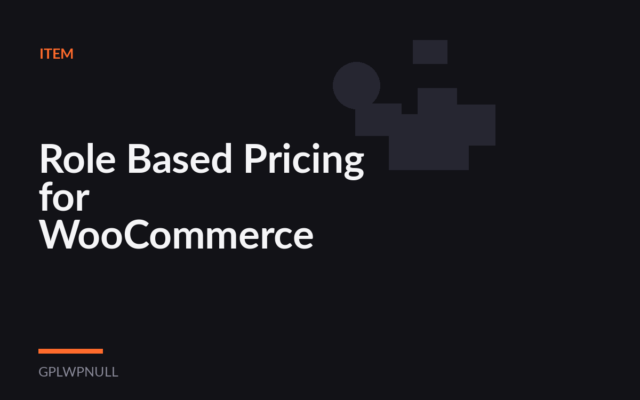 Role Based Pricing for WooCommerce