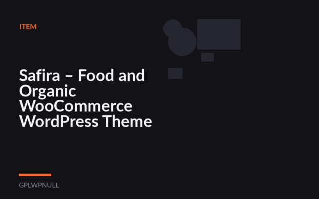 Safira – Food and Organic WooCommerce WordPress Theme