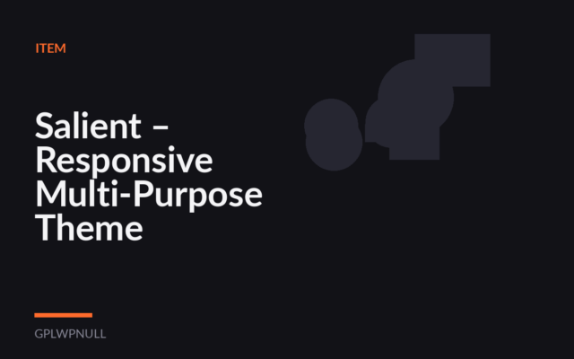 Salient – Responsive Multi-Purpose Theme