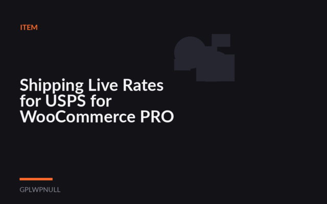Shipping Live Rates for USPS for WooCommerce PRO