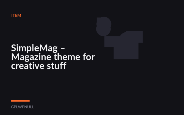 SimpleMag – Magazine theme for creative stuff