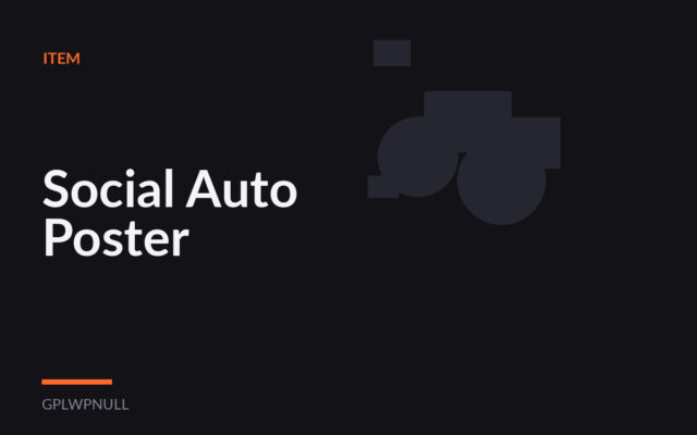Social Auto Poster
