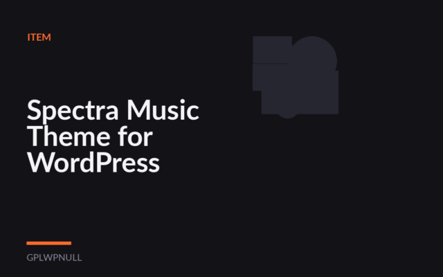 Spectra Music Theme for WordPress