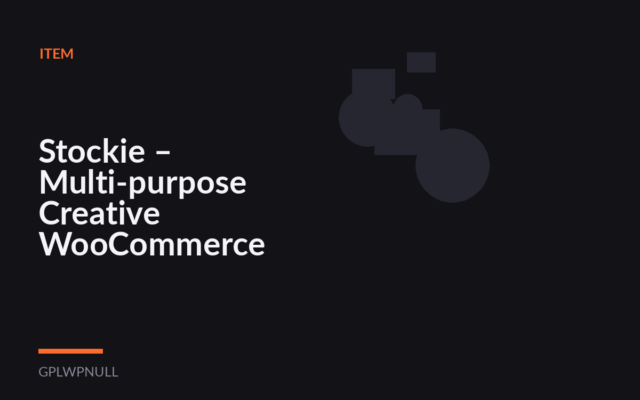Stockie – Multi-purpose Creative WooCommerce Theme