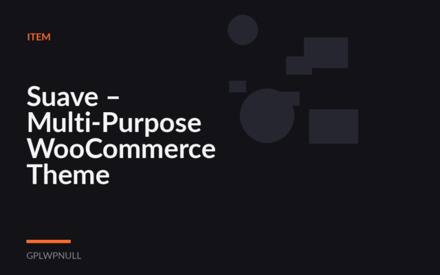 Suave – Multi-Purpose WooCommerce Theme