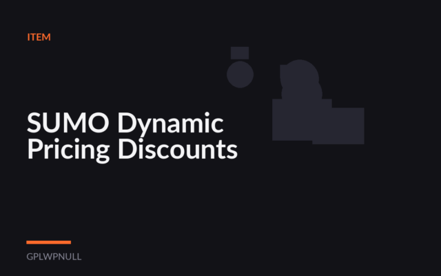 SUMO Dynamic Pricing Discounts
