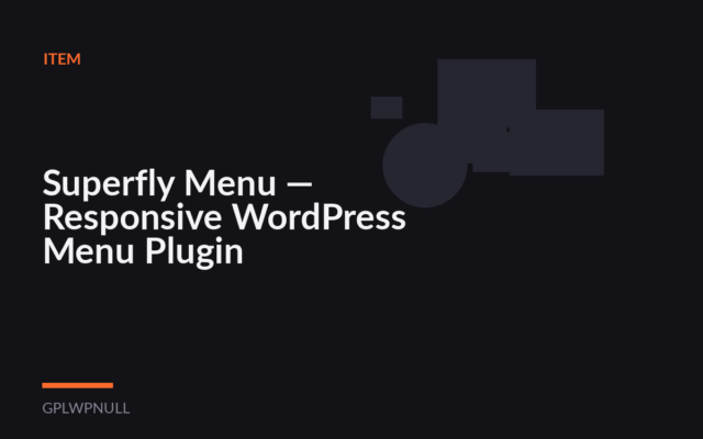 Superfly Menu — Responsive WordPress Menu Plugin