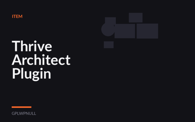 Thrive Architect Plugin