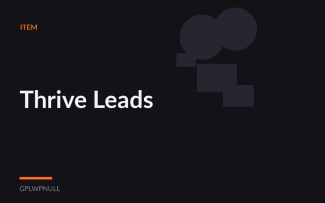 Thrive Leads