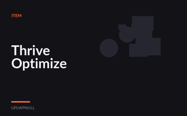 Thrive Optimize