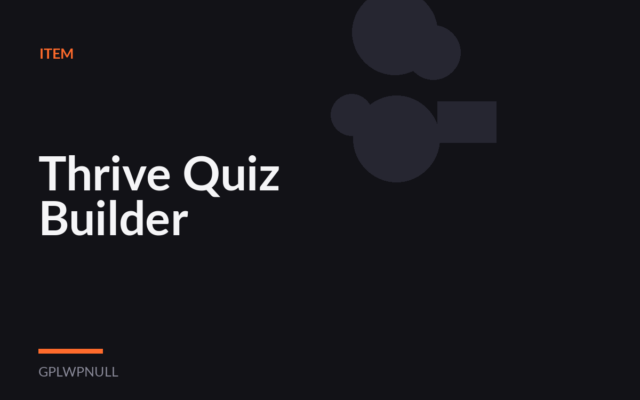 Thrive Quiz Builder