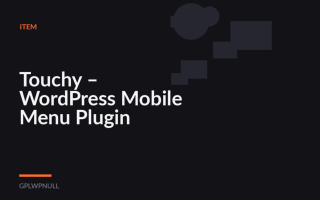 Touchy – WordPress Mobile Menu Plugin