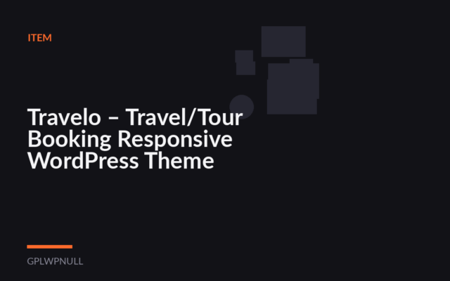 Travelo – Travel/Tour Booking Responsive WordPress Theme