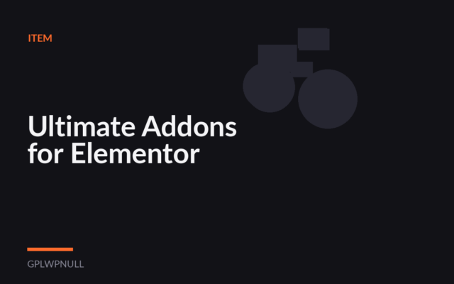 Ultimate Addons for Elementor