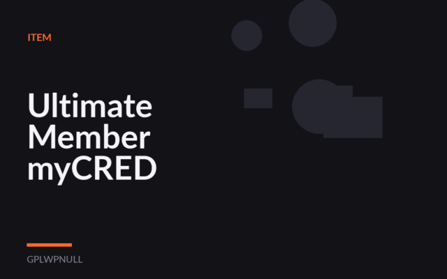 Ultimate Member myCRED