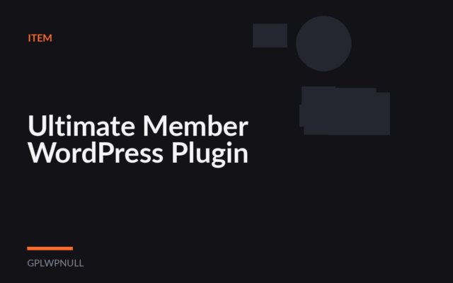 Ultimate Member WordPress Plugin