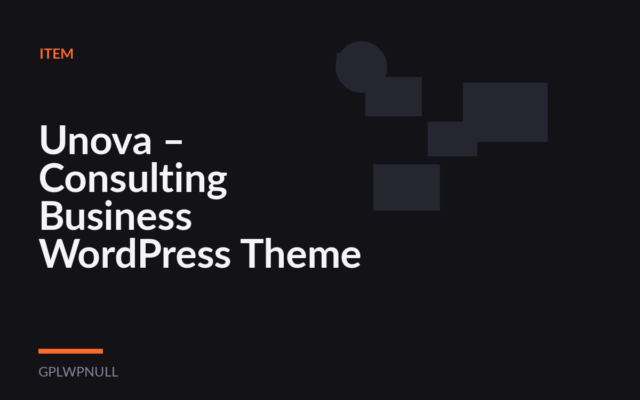 Unova – Consulting Business WordPress Theme